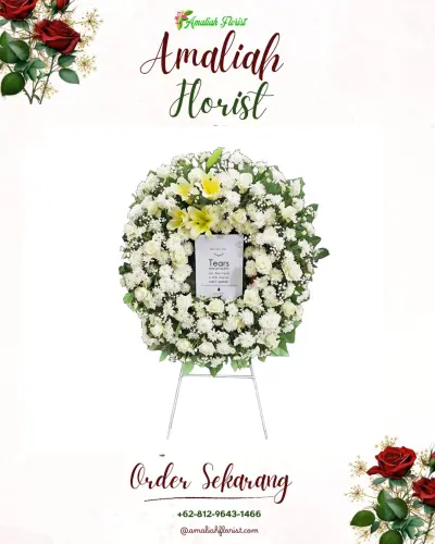 Krans Bunga Duka Cita di Cibarengkok